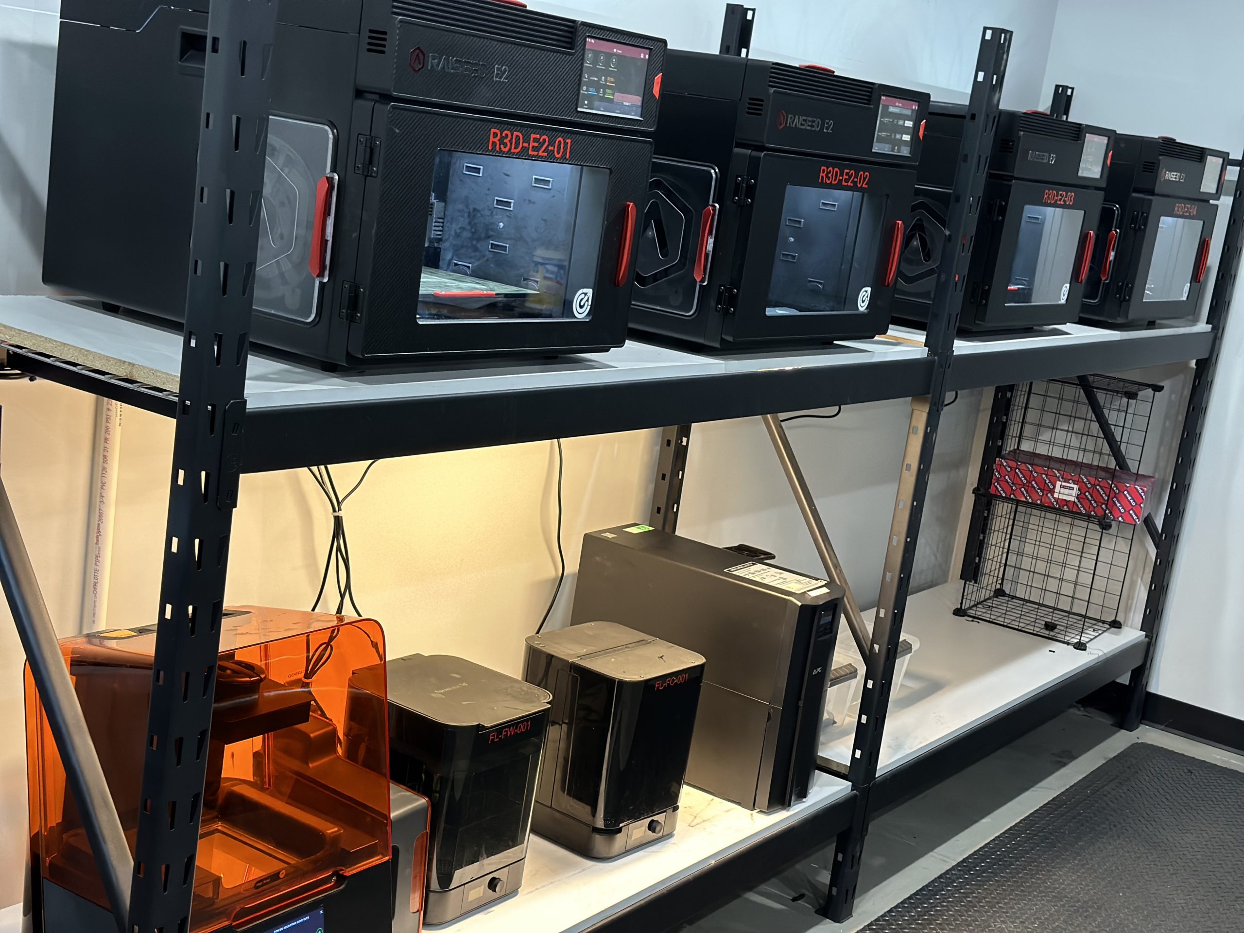 Over 35 different 3D printers in CAM Logic's additive manufacturing lab